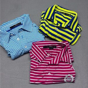 Ralph Lauren RLX Performance Polo Lot Of Three Men’s Size Small